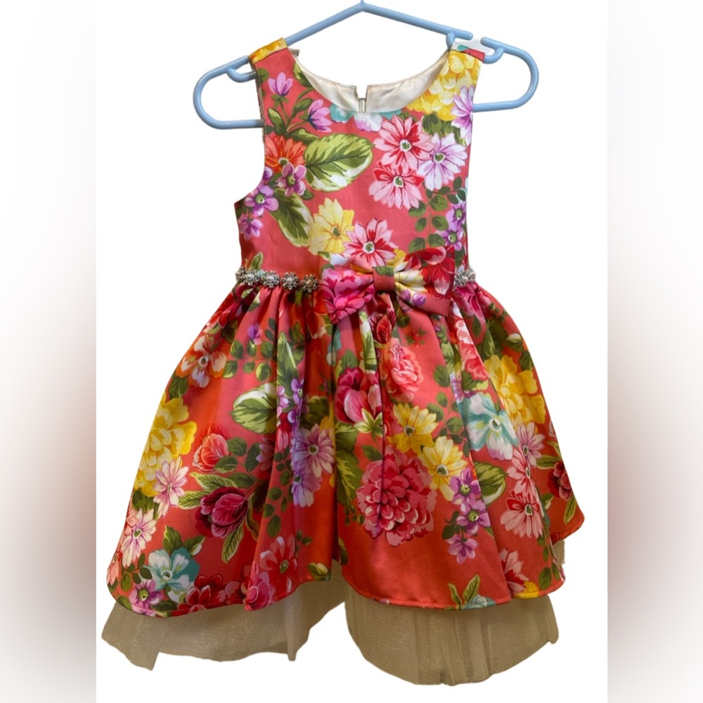 Beautiful Couture Princess Toddler Girl Formal flowers dress